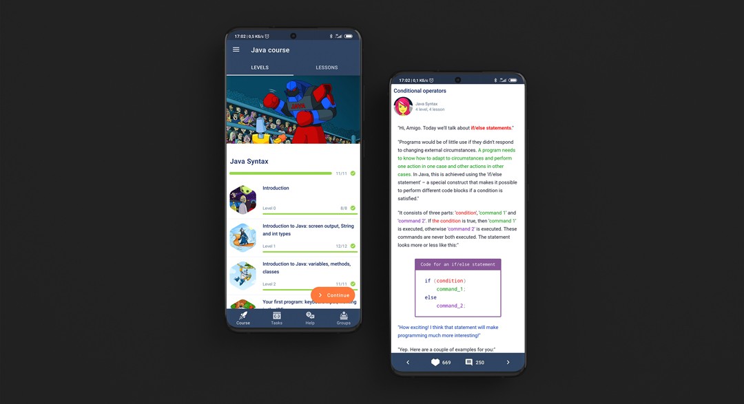 Java course android